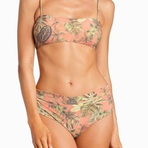 Boys and arrow’s bikini in flamingo. Top size small, bottoms are extra small.